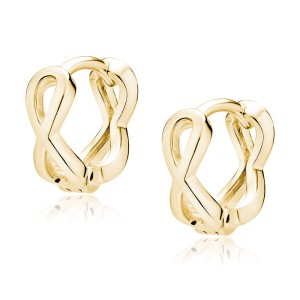 Cercei argint placati cu aur galben Infinity DiAmanti Z1742DEG-DIA (Argint 925‰ 1,2 g.) 